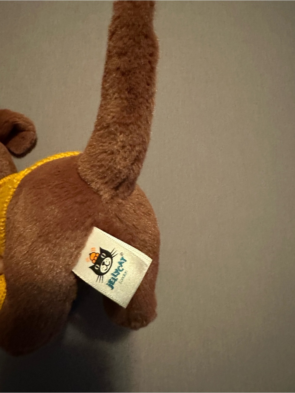 Jellycat Brown Dachshund Plush with Yellow Sweater - Picture 6 of 6